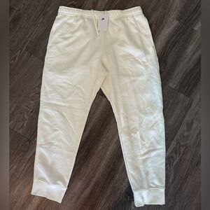 NWT Nike Men’s ‘Sail/White’ Fleece Joggers Size XXL
